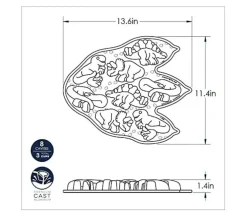 Nordic Ware Pro Cast Dinosaur Cakelette Pan