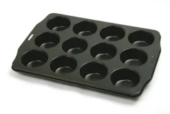 Norpro 12 Cup Nonstick Muffin Pan - Steel Bakeware for Cupcakes and Muffins