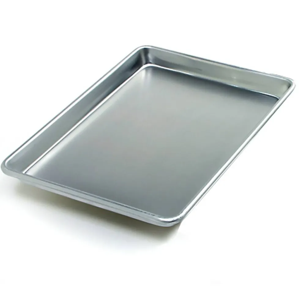 Norpro Jelly Roll Pan, 18 x 13 Inch Commercial Grade Aluminum Baking Sheet