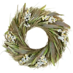 Northlight Artificial Mixed Foliage with Berries Spring Wreath - 12"