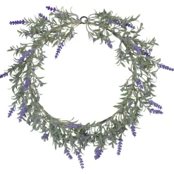 Northlight Pre Lit Battery Operated Spring Wreath - 16" - White LED Lights