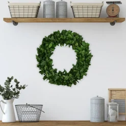Northlight Preserved Leaf Spring Garden Wreath - 20" - Unlit