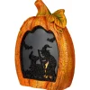 Northlight 13" Witch Stirring Flickering Cauldron Scene Inside Pumpkin Halloween Décor