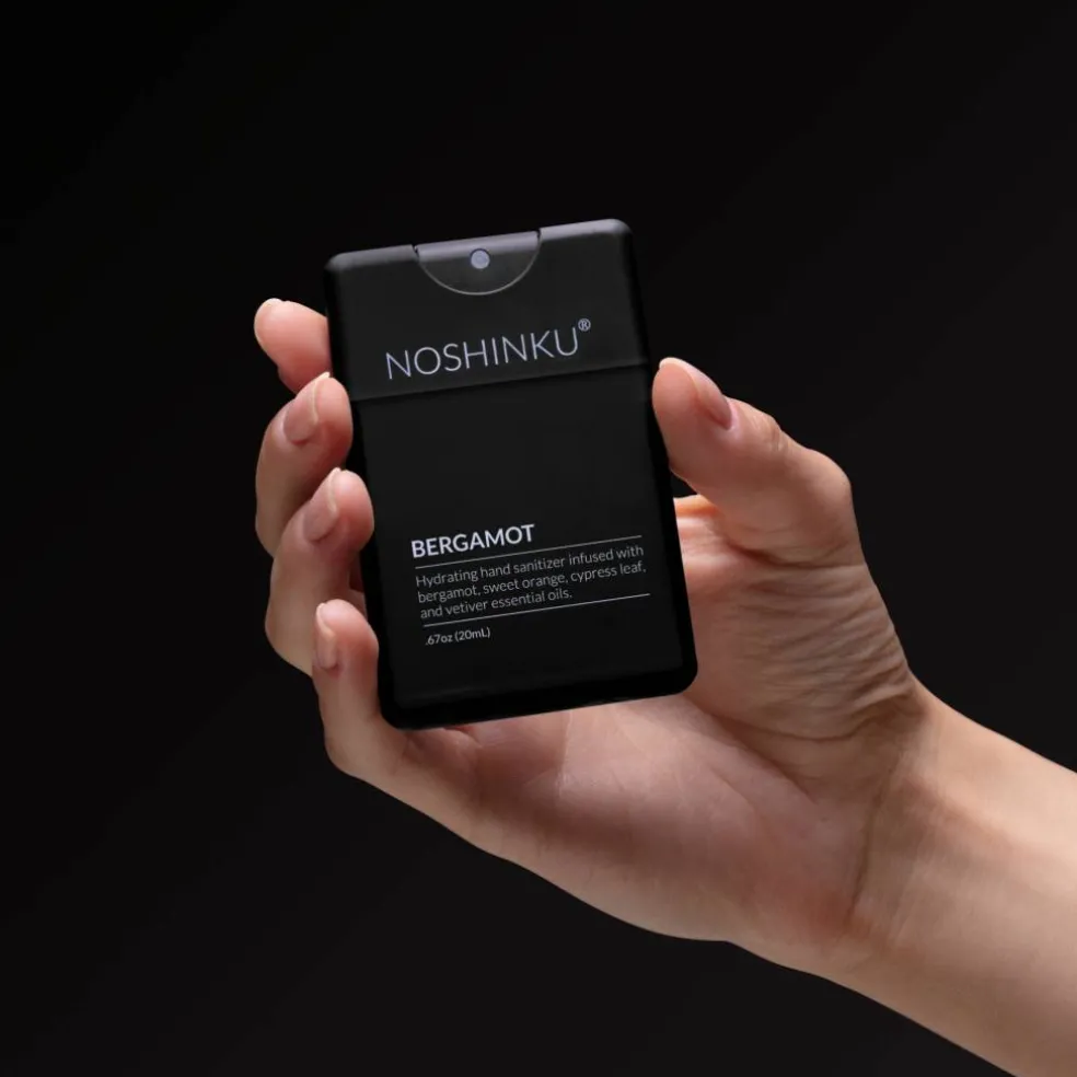 Noshinku Refillable Bergamot Ultra-Hydrating Pocket Hand Sanitizer Spray