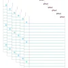 Notebook Paper Wipe-Off® Chart, 17" x 22", Pack of 6