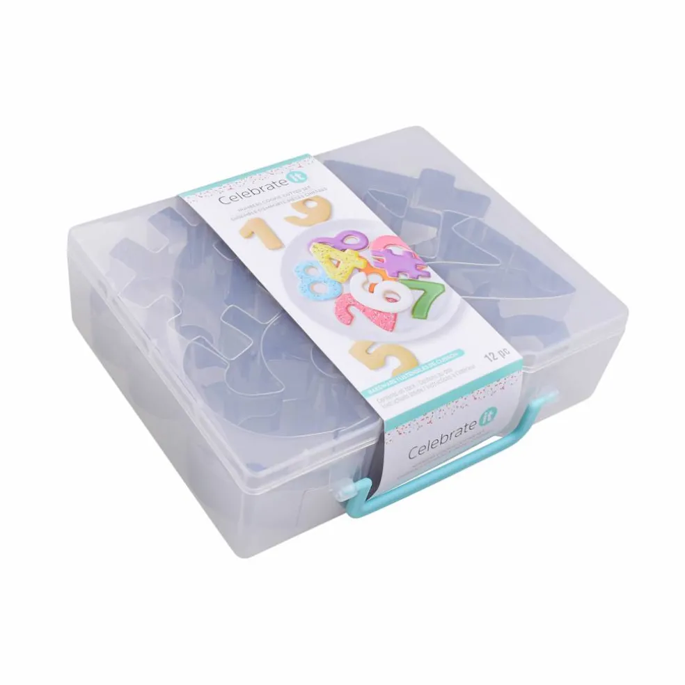 Numbers Stainless Steel Cookie Cutter Set by Celebrate It®