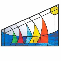 Oceanside Compatible™ 12" Waterglass® Fusible Stained Glass Sheet