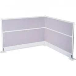 Office Divider Privacy Panels 2 Pack 72 by 48 PET Cubicle Partition with Outlet Covers