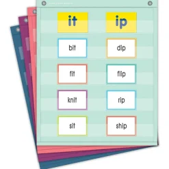 Oh Happy Day Magnetic Mini Pocket Charts, 14" x 17", Set of 4