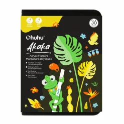 Ohuhu® Akaka 36 Color Brush & Fine Dual Tip Acrylic Paint Markers