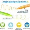 Ohuhu® 24 Color 0.7mm Fine Tip Glitter Markers