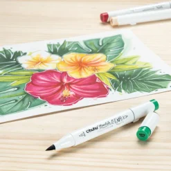 Ohuhu® Honolulu B Brush & Fine Dual Tip Marker