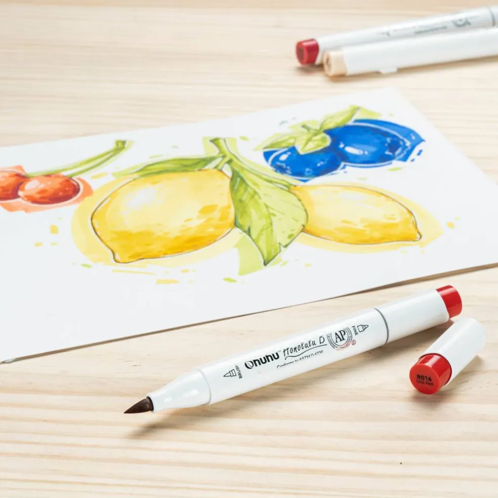 Ohuhu® Honolulu B Brush & Fine Dual Tip Marker