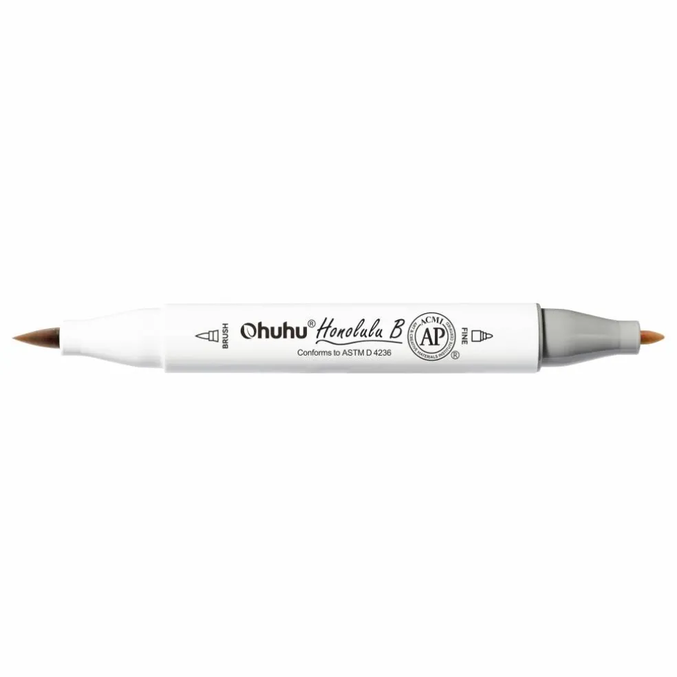 Ohuhu® Honolulu B Brush & Fine Dual Tip Marker