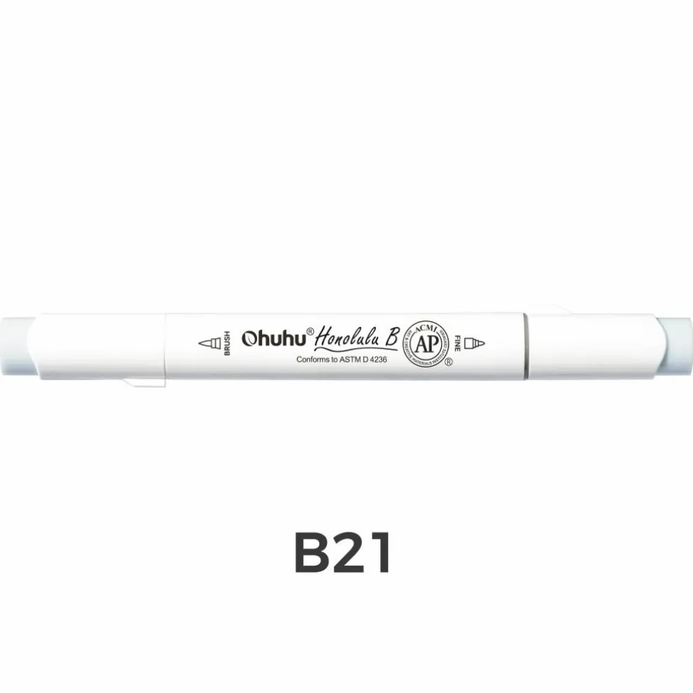 Ohuhu® Honolulu B Brush & Fine Dual Tip Marker