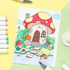 Ohuhu® Honolulu Brush & Chisel Dual Tip Pastel Tones Marker Set
