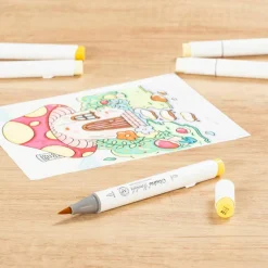 Ohuhu® Honolulu Brush & Chisel Dual Tip Marker