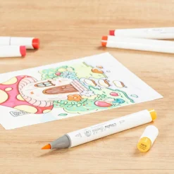 Ohuhu® Honolulu Brush & Chisel Dual Tip Marker