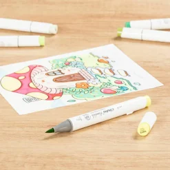 Ohuhu® Honolulu Brush & Chisel Dual Tip Marker