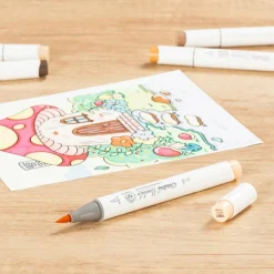 Ohuhu® Honolulu Brush & Chisel Dual Tip Marker