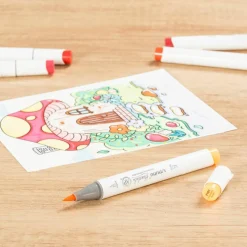 Ohuhu® Honolulu Brush & Chisel Dual Tip Marker