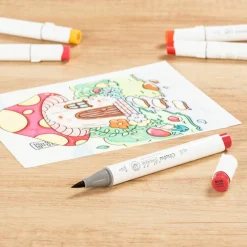 Ohuhu® Honolulu Brush & Chisel Dual Tip Marker