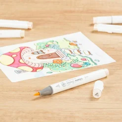 Ohuhu® Honolulu Brush & Chisel Dual Tip Marker