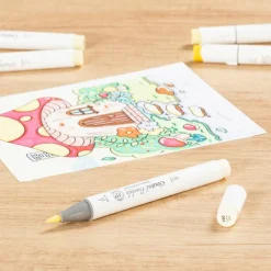 Ohuhu® Honolulu Brush & Chisel Dual Tip Marker