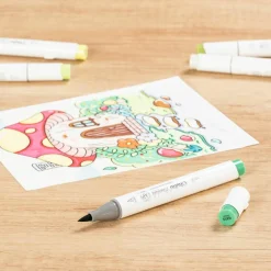 Ohuhu® Honolulu Brush & Chisel Dual Tip Marker
