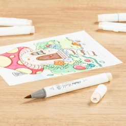 Ohuhu® Honolulu Brush & Chisel Dual Tip Marker