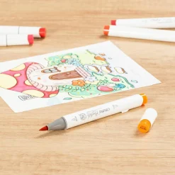 Ohuhu® Honolulu Brush & Chisel Dual Tip Marker
