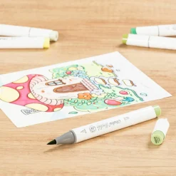 Ohuhu® Honolulu Brush & Chisel Dual Tip Marker