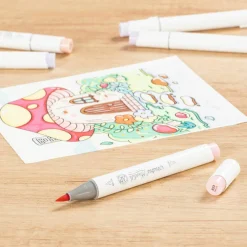 Ohuhu® Honolulu Brush & Chisel Dual Tip Marker