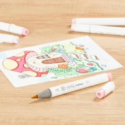 Ohuhu® Honolulu Brush & Chisel Dual Tip Marker