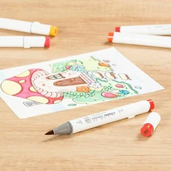 Ohuhu® Honolulu Brush & Chisel Dual Tip Marker