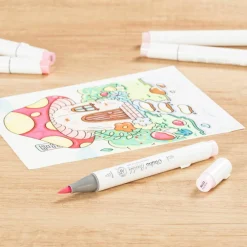 Ohuhu® Honolulu Brush & Chisel Dual Tip Marker