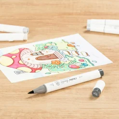 Ohuhu® Honolulu Brush & Chisel Dual Tip Marker