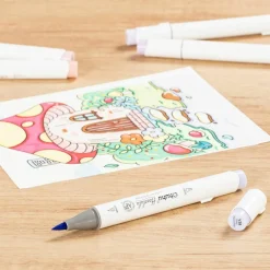 Ohuhu® Honolulu Brush & Chisel Dual Tip Marker