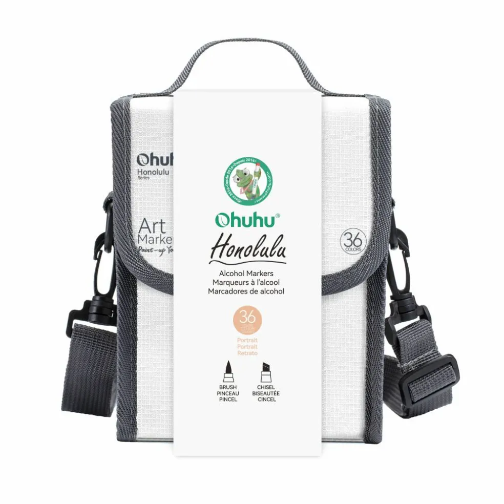 Ohuhu® Honolulu 36 Color Portrait Alcohol Markers