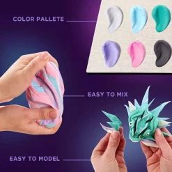 OKTO DIY 3D Creative Air Dry Clay 3D Painting set "MANGA" Air
