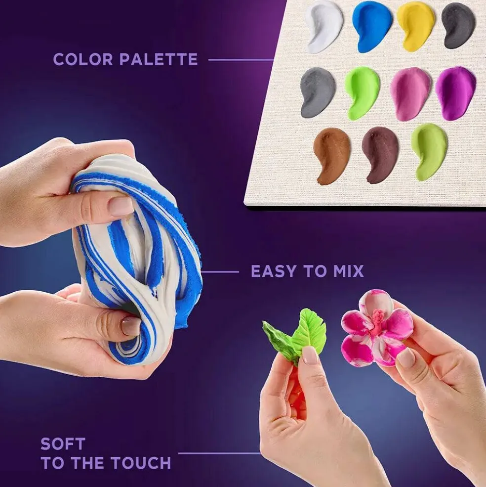 OKTO DIY 3D Creative Air Dry Clay Set Nature "Nature" Сockatoo