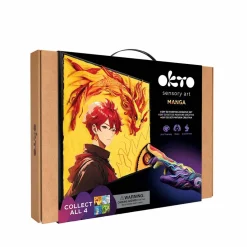 OKTO DIY 3D Creative Air Dry Clay 3D Painting set "MANGA" Fire