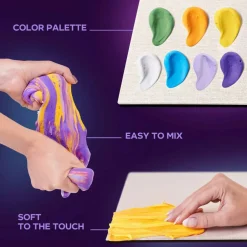 OKTO | DIY 3D Creative Air Dry Clay | 3D Painting natural canvas set | Famous Masterpieces ”Irises” | 11.8x15.7 inch