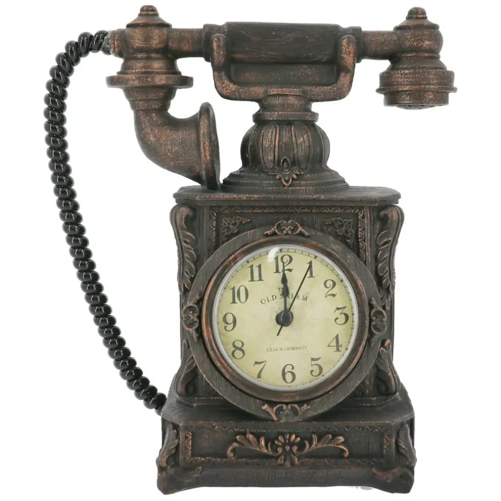 8" Old Salem Antique Clock Phone Tabletop Décor by Ashland®