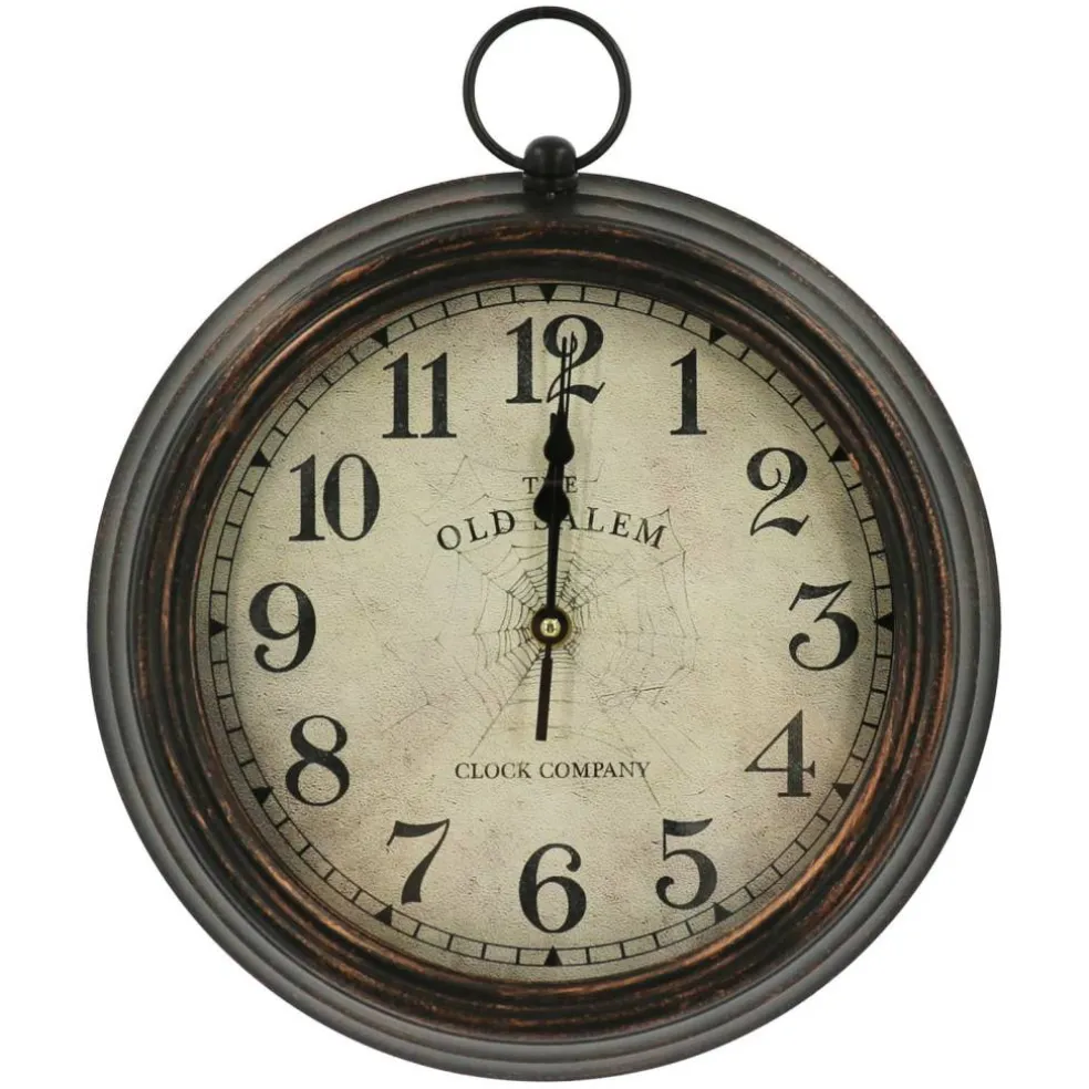 12.25" Old Salem Round Wall Clock in Antique Copper Frame by Ashland®