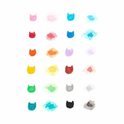 OOLY Cat Parade Twist Up Watercolor Gel Crayons, 12ct.