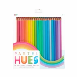 OOLY Pastel Hues Colored Pencils Set, 24ct.