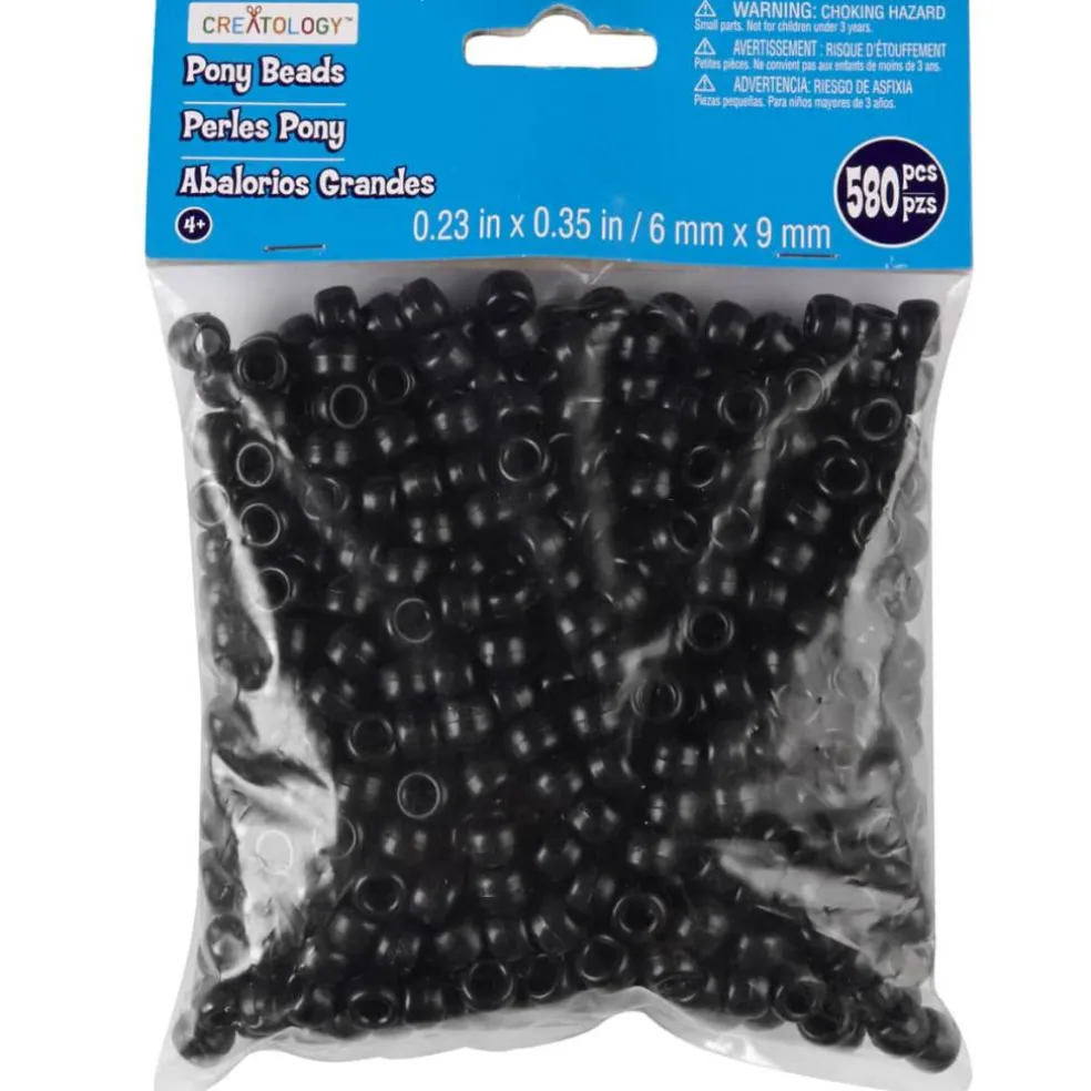Opaque Pony Beads by Creatology™, 6mm x 9mm