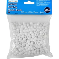 Opaque Pony Beads by Creatology™, 6mm x 9mm