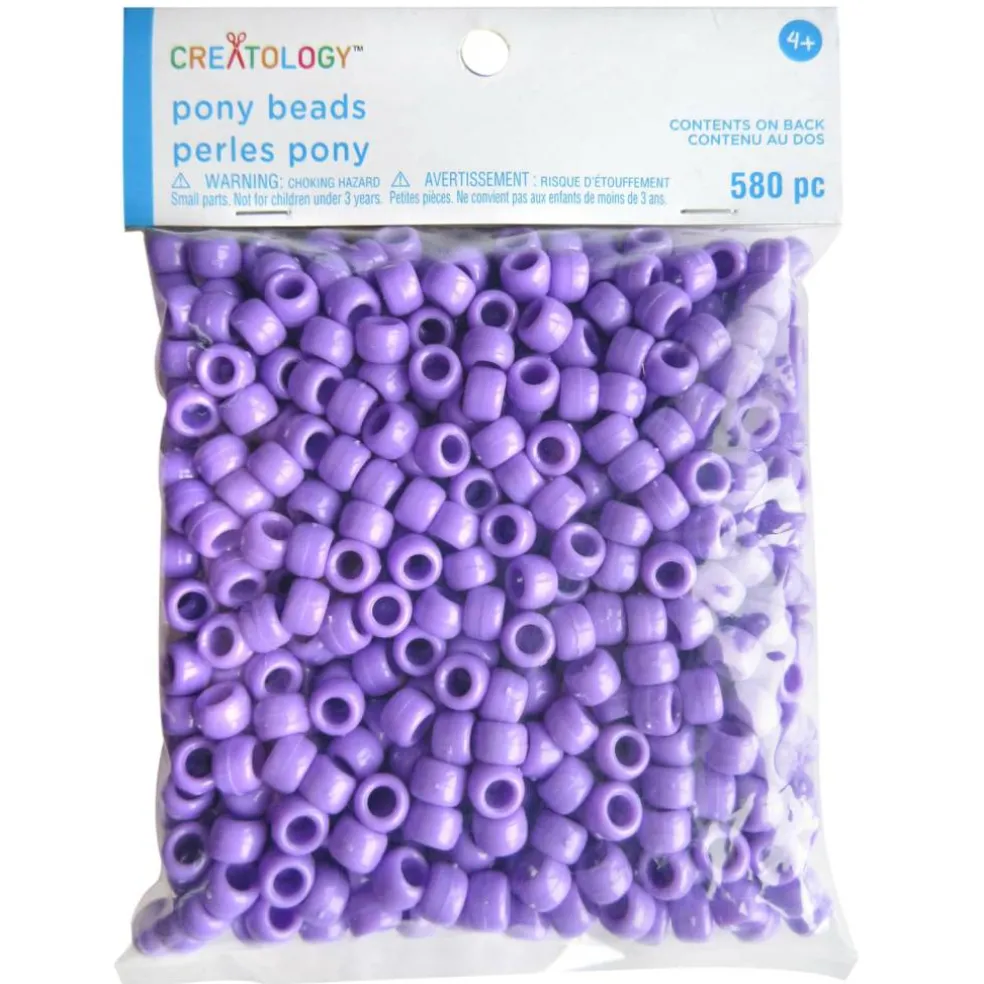 Opaque Pony Beads by Creatology™, 6mm x 9mm